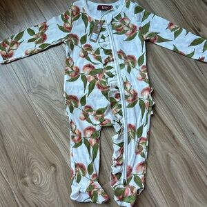 NWT Milkbarn Baby Onesie with Ruffles 6-9M